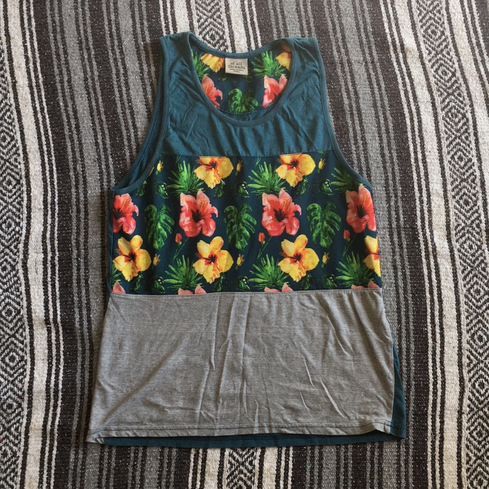 Hawaiian Flower Tank Top